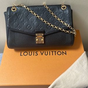 Louis Vuitton Empreinte Saint-Germain PM black hand bag SOLD!!